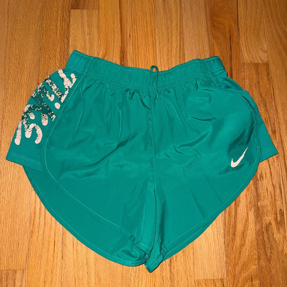 Women’s Green Nike Running Shorts